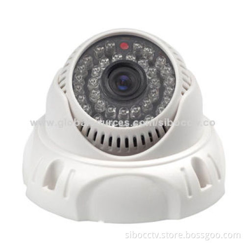 CCD dome camera with 700TVL resolution, 1/3" sensor /3.6mm lens/36pcs LEDs/ICR